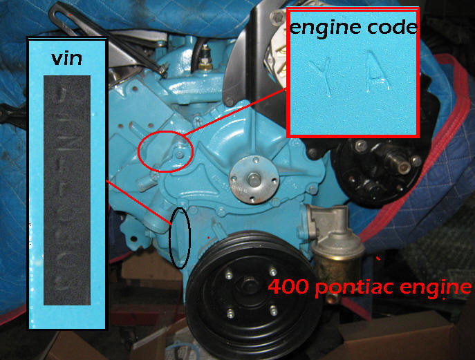pontiac motor numbers